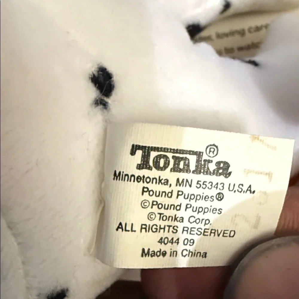 Tonka Black and‎ White Spotted Dog Toy